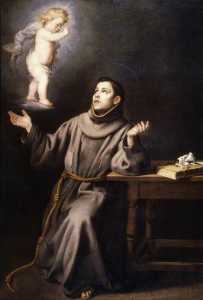 la visione del santo Anthony di Padova