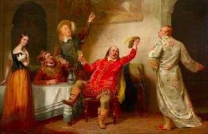 malvolio e sir toby ( da william Shakespeare's 'Twelfth Night' , atto ii , Scena iii )
