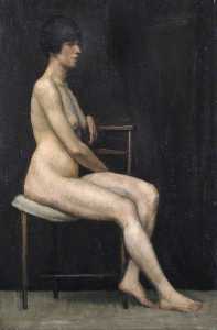 Portrait of a Seated Female Nude (verso)