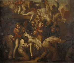 la morte di nelson al Battaglia di Trafalgar , 21 Ottobre 1805