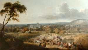 Cromwell's Truppe Entrando Winchester dal Sud