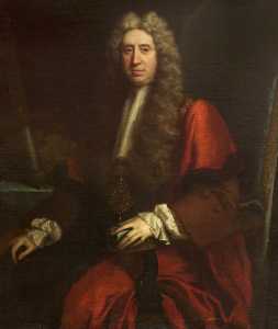 先生 理查德 霍尔 一世 ( 1648–1718 ) , Kt , 作为 主 市长