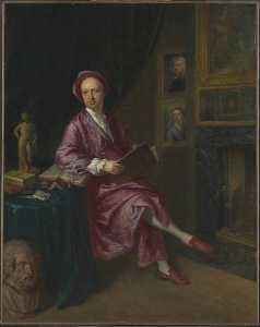 Portrait of the Artist's Son, Jonathan Richardson the Younger, in his Study
