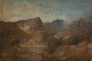 Hills with Trees in the Foreground (recto)