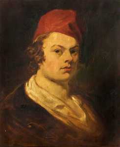 retrato de un hombre desconocido en un gorra roja ( dijo ser Marido . Stanier )