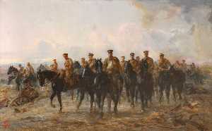 il reale Cavallo Guardie Rifugio da mons , 1914
