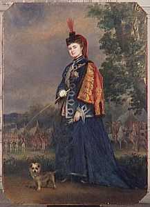 Portrait de Mlle H. Schneider, artiste dramatique, dans le rôle de la grande duchesse de Gérolstein