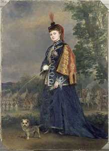 Portrait de Mlle H. Schneider, dans le rôle de la grande duchesse de Gérolstein