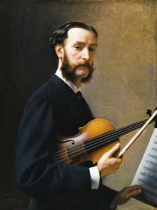 Portrait du violoniste Eugène Sauzay