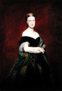 Portrait de Marie Caroline Auguste de Bourbon Siciles, princesse de Salerne, duchesse d'Aumale (1822 1869)