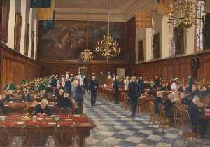View of the Great Hall, the Royal Hospital Chelsea