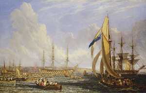 The 'Bellerophon' with Napoleon Aboard at Plymouth (26 July–4 August 1815)