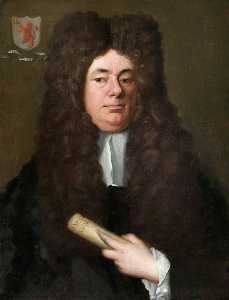 William Petyt (1640–1707), Holding a Copy of the Magna Carta