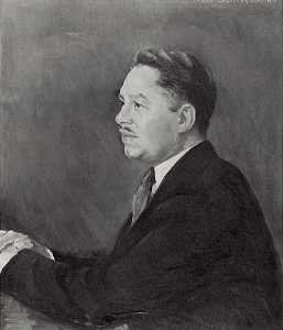 Portrait of Mr. Alonzo J. Aden, (painting)