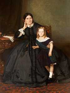 Eliza Crawshay, née Yeates, with Her Son Edwin