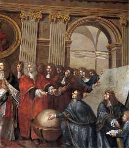 James II Receiving the Mathematical Scholars of Christ's Hospital (detail)