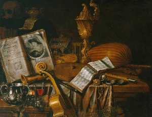 Still Life with a Volume of Wither's 'Emblemes'