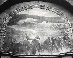 Battle at Concord Bridge, (painting)