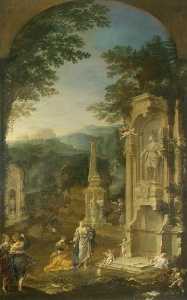 Allégorique Tombeau de De joseph Addison ( 1642–1719 ) , Essayiste et le poète
