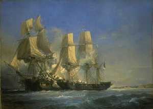 Combat de la corvette de Bordeaux, corsaire français La Dame Ambert, contre la frégate anglaise Lily, le 15 juillet 1804