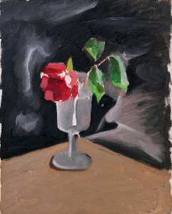 Still Life A Rose in a Glass