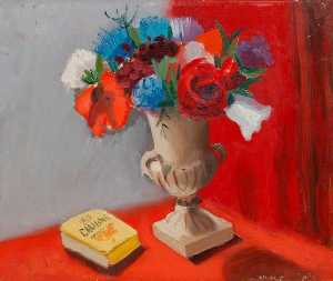 Still Life Anemones and Gauloise Cigarettes