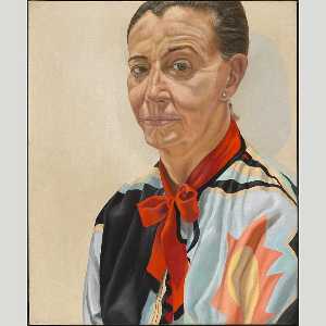Portrait of Beth Levine (Lady with Red Bow)