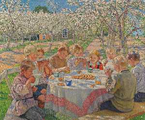 Tea in the Apple Orchard