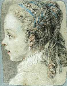 Head of a Young Girl Facing to the Left