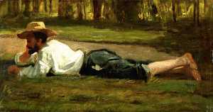 Man Lying on the Grass