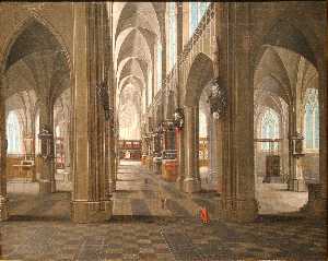 Interior of the Notre Dame Cathedral in Anvers