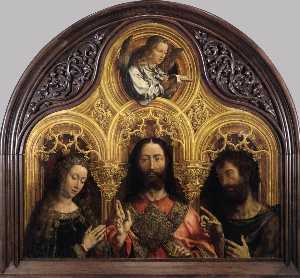 Virgin Mary, Christ Blessing, and St John the Baptist (Deesis)