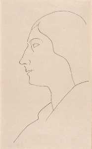 (Untitled Woman's Head in Profile)