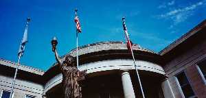 自由女神像 , 马斯卡廷 , 爱荷华州 ,  从 投资组合 雕像 自由