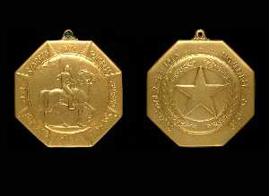 Texas Caballería Medalla ( inverso )