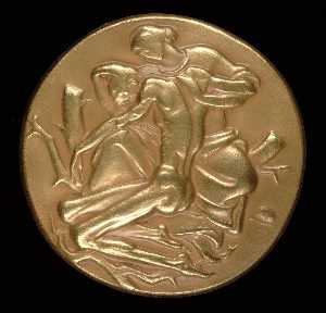Male and Female Figure Medal