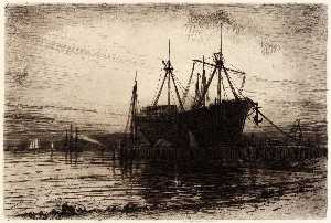 закат Gowanus залив