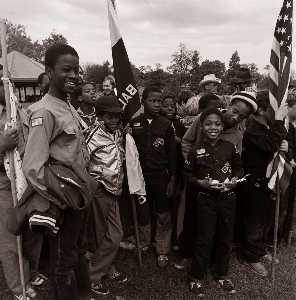 Awards Ceremony for Boy Scouts, Patterson Park, from the East Baltimore Documentary Survey Project