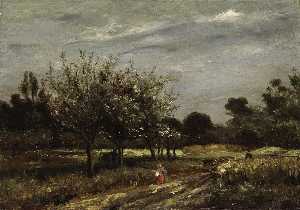 Landscape with Fruit Trees