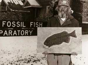 凯默勒 化石 鱼儿 艺术家 ,  从 怀俄明 纪录片调查 工程