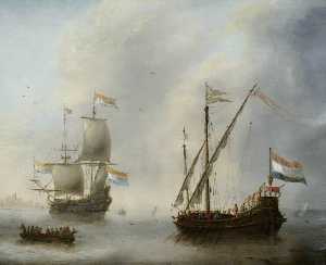A Galley and a Man of War