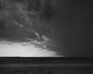 Approaching Thunderstorm, near Dean, Texas (Texas Memories 10), 1982