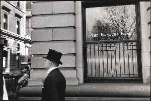 Easter, Man passing The Hanover Bank