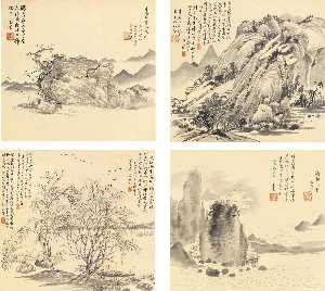 Landscapes after Qing Masters
