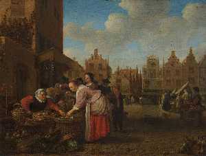 格罗特 Markt市场  在  鹿特丹