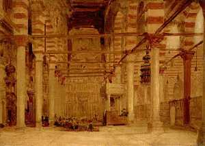 Interior of the Mosque of Metwalis, Cairo