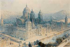il palazzo del Escorial , vicino a madrid , In spagna
