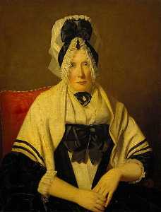A Lady in a Lace Cap (possibly Ann Edgar, Lady Raeburn)