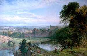 Landscape with Chepstow Castle and River