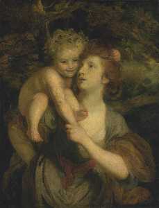Mrs Hartley as a Nymph with a Young Bacchus